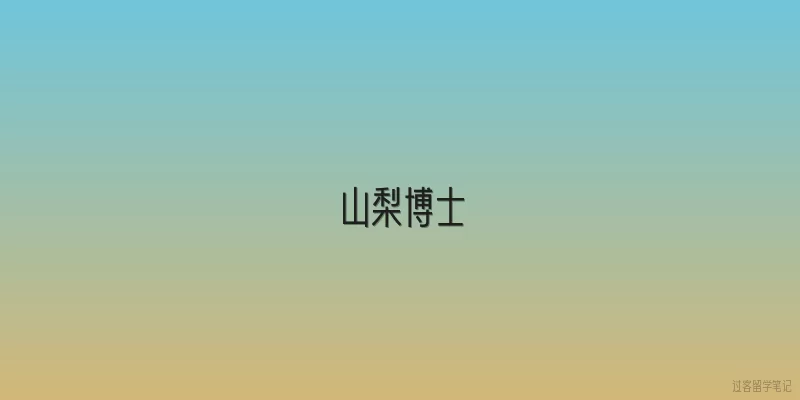 山梨博士|山梨博士是谁？
