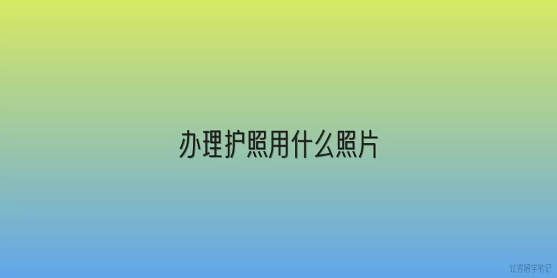 办理护照用什么照片