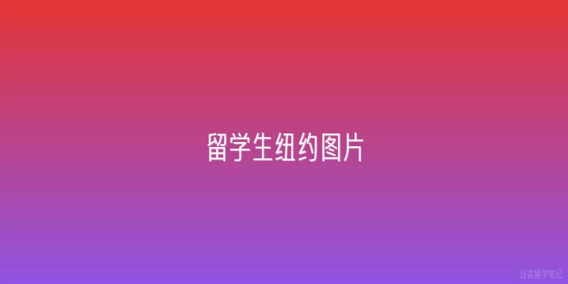 留学生纽约图片